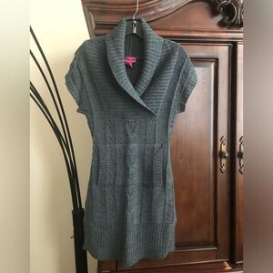 Say What? Gray Cowl Neck Sweater